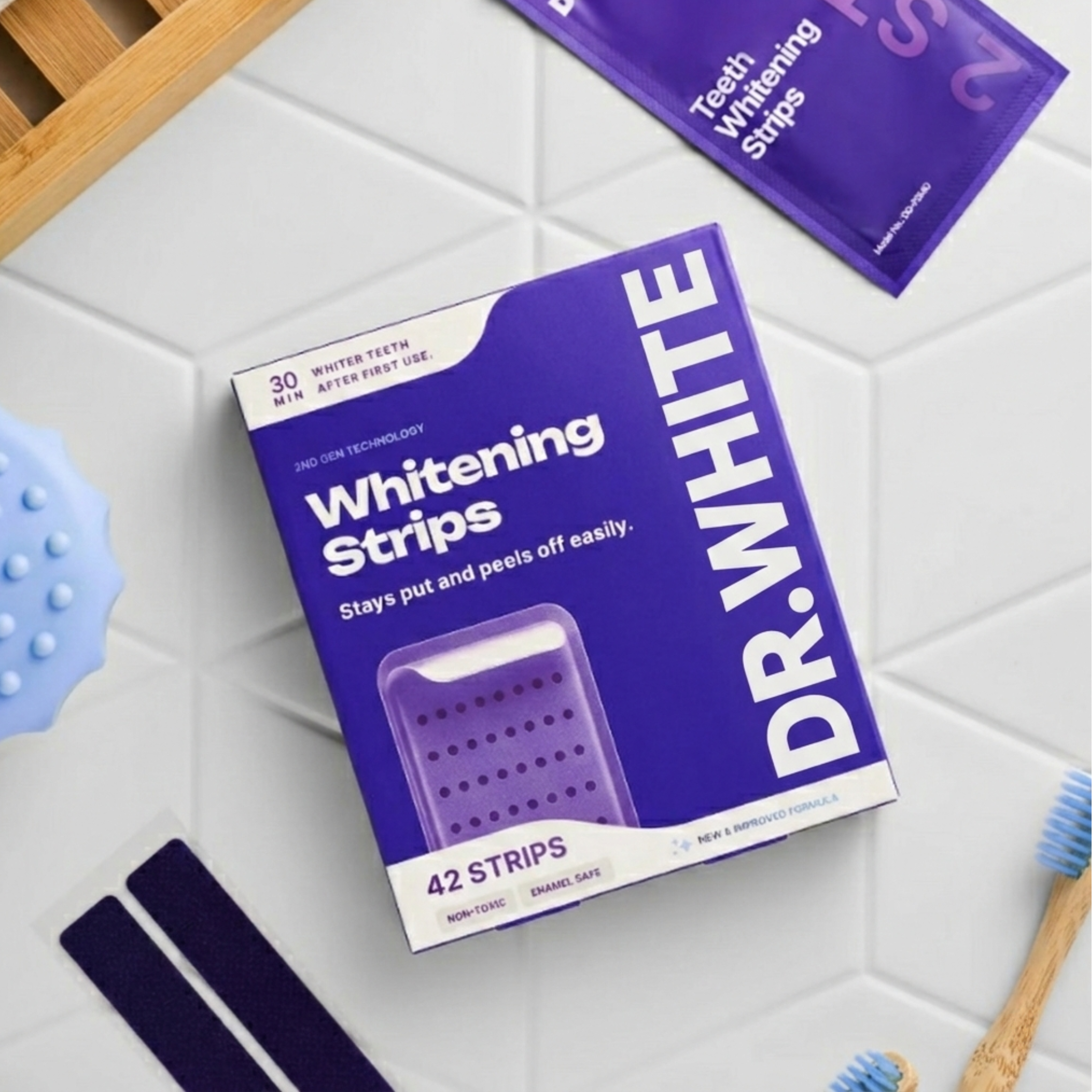 DR.WHITE PURPLE WHITENING STRIPS