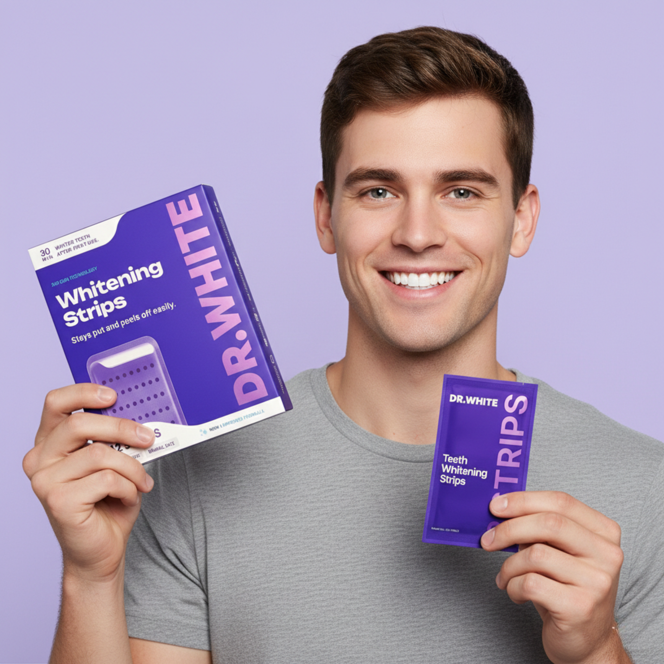 DR.WHITE PURPLE WHITENING STRIPS